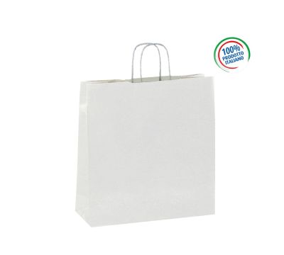 H084 CARTA KRAFT BIANCO - CORDA DI CARTA RITORTA BIANCO